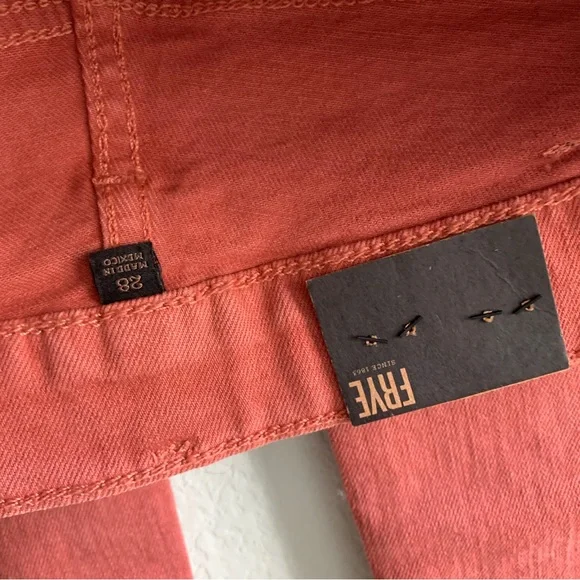 FRYE NWT veronica cropped skinny jeans size 28 mid-rise cotton blend new denim